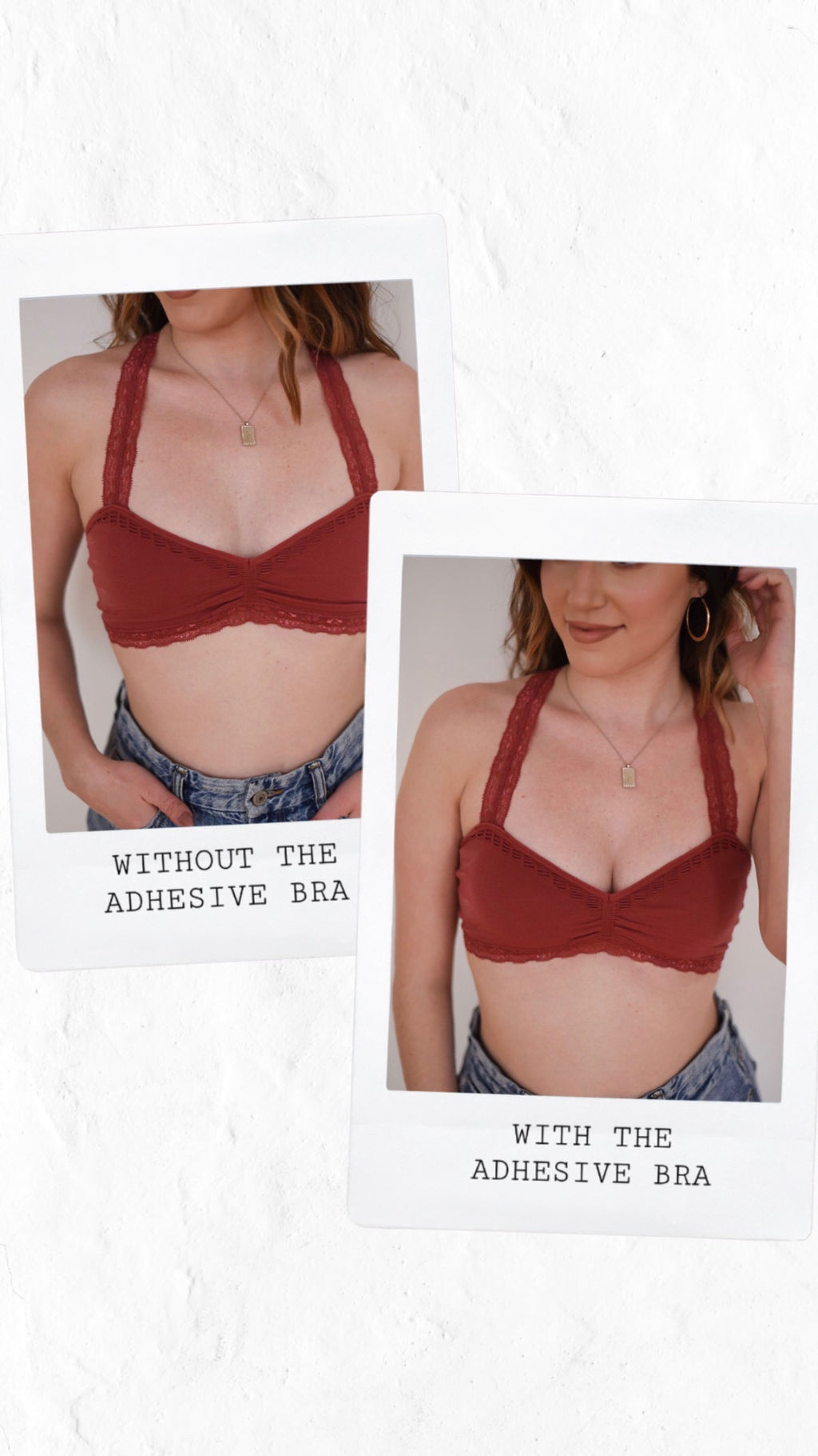 Adhesive Bra – Layered With Lace